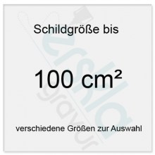 Messing Schild bis 100 cm² Messing Schilder mit Gravur tiefgraviert