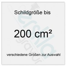 Messing Schild bis 200 cm² Schilder mit Gravur tiefgraviert