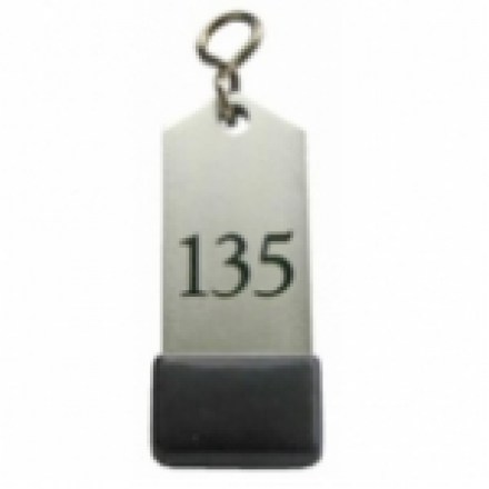 Hotel Schlüsselanhänger Alu silber SAA101 Hotel Schlüsselanhänger Alu