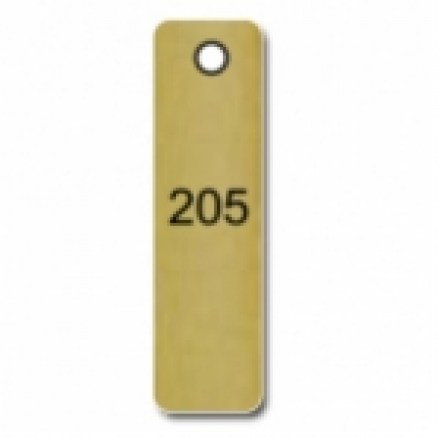 Hotel Schlüsselanhänger Alu gold SAA001 Schlüsselanhänger Aluminium