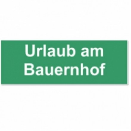 Zusatzschilder für Vermieter Urlaub am Bauernhof Zusatzschild für Zimmervermieter tiefgraviert