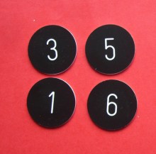 Kunststoff Ronde ohne Loch