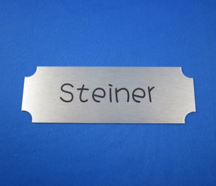 Aluminium Tür-Namensschild AF 5 Aluminium Tür-Namensschild ausgefräst