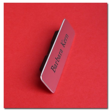 Aluminium Schild Niro Look tiefgraviert