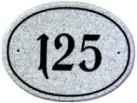 Corian Granit Design HN 20 x 15 cm Hausnummer mit Gravur. Tiefgravur