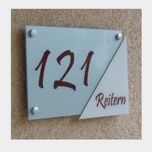 Design Hausnummer Sonderschrift ohne Selbstgestaltung Moderne Design Hausnummer mit Sonderschrift